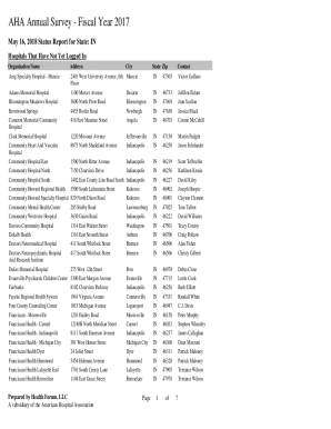 Fillable Online AHA Annual Survey - Wexner Medical Center Fax Email ...