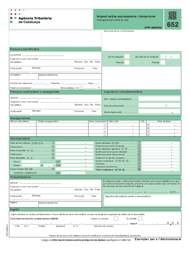 Impost Sobre Successions I Donacions Preview on Page 1