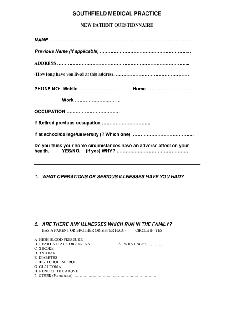 Fillable Online Change of Personal Details Links Medical Practice Fax