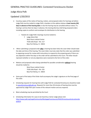 Section Judge Foreclosure Practice Guidelines - jud6