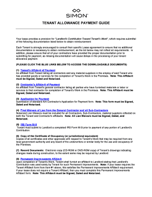 Tenant Allowance Payment Guide