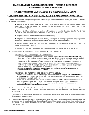 HABILITAÇÃO RADAR/SISCOMEX – PESSOA JURÍDICA