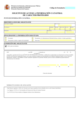 Solicitud de Acceso a Información Catastral
