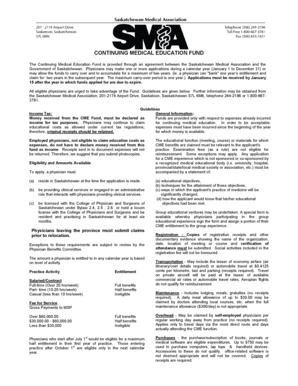 Continuing Medical Education Fund Application