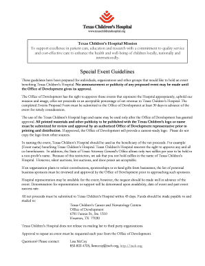 Event proposal sample pdf - Download the Event Proposal Form - Texas Children's Cancer and ... - txch