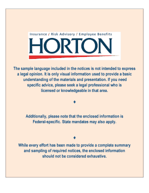 Employee Benefit Compliance Notices