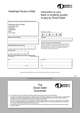 Direct Debit Instruction Form