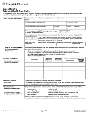 Extended Health Care Claim Form