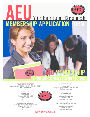 Australian Education Union Membership Application Form