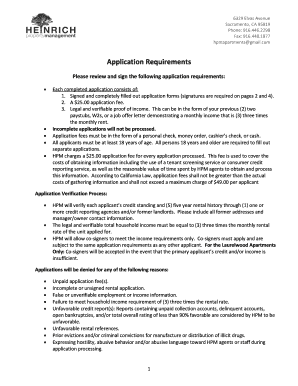 Rental Application Form