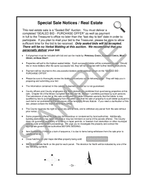 Sealed Bid Purchase Offer Form