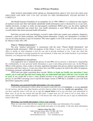 HIPAA Notice of Privacy Practices