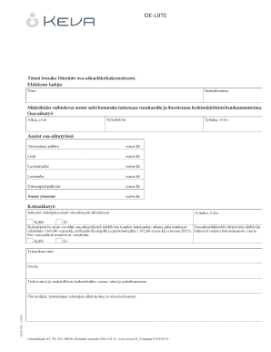 Finnish Part-Time Pension Application Form