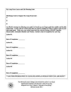 SMART Goal Setting Template