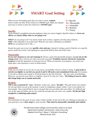 SMART Goal Setting Template