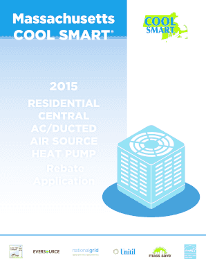 2015 Massachusetts COOL SMART Rebate Application