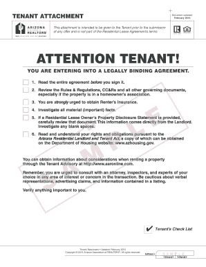 Arizona Residential Lease Agreement