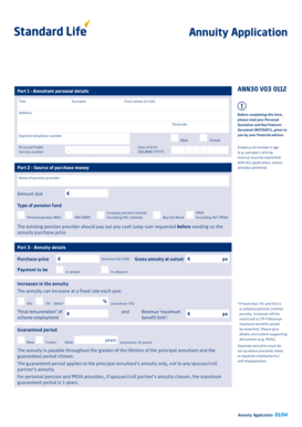 Annuity Application Form
