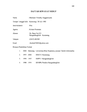 Curriculum Vitae Template