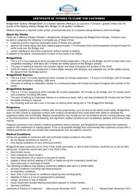 Certificate of Fitness to Climb