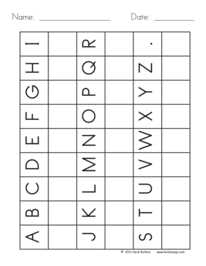 Alphabet Writing Practice Worksheet