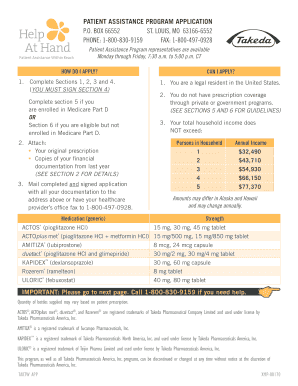 Patient Assistance Program Application