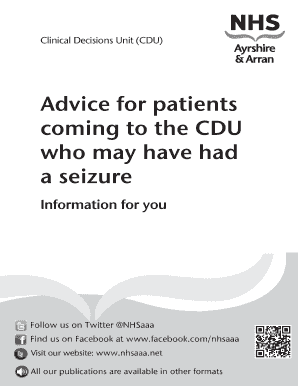 First Seizure Clinic Information