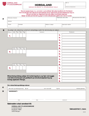 Norwegian Upper Secondary School Application Form