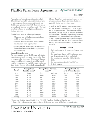 Flexible Farm Lease Agreement
