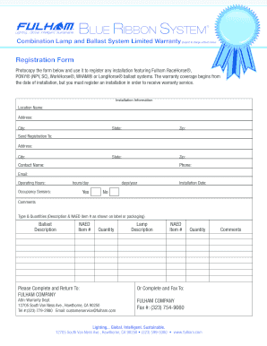 Blue Ribbon System Limited Warranty