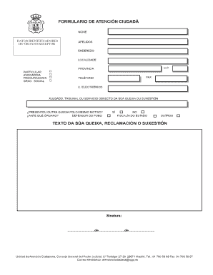 Formulario de Atención Ciudadana