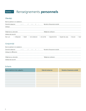 Inventaire personnel des biens et documents importants