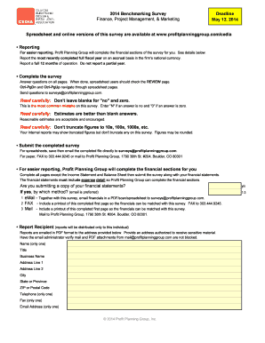 2014 Benchmarking Survey