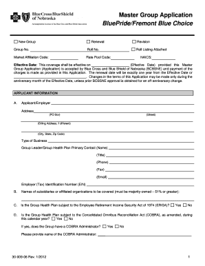 BluePride/Fremont Blue Choice Group Application