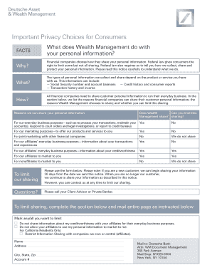 Wealth Management Privacy Notice