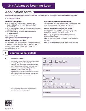 24+ Advanced Learning Loan Application Form