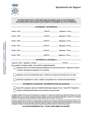 Authorization for Municipal Resident Registration