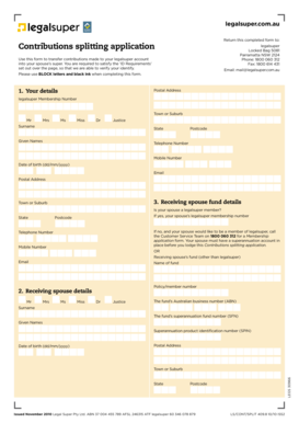 Contributions Splitting Application