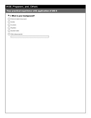 IAS 8 Accounting Policy Survey