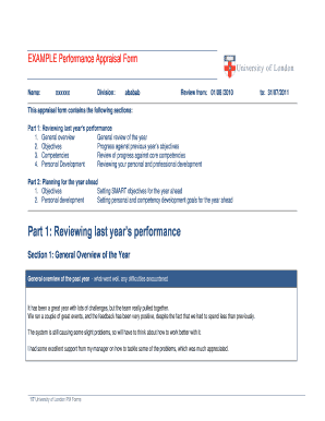 Performance Appraisal Form