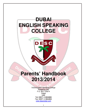 We would like to welcome you as parents to Dubai English Speaking Secondary School