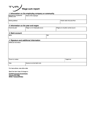 Unemployment Insurance Wage Sum Report
