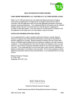 Humana Individual Medical Insurance Application
