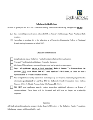 Home inspection checklist app - Scholarship App 2014-15_fillable - DeBartolo Family Foundation - wp polk-fl