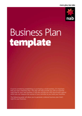 Business Plan Template