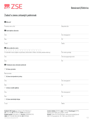 Slovakia Electricity Contract Amendment Request