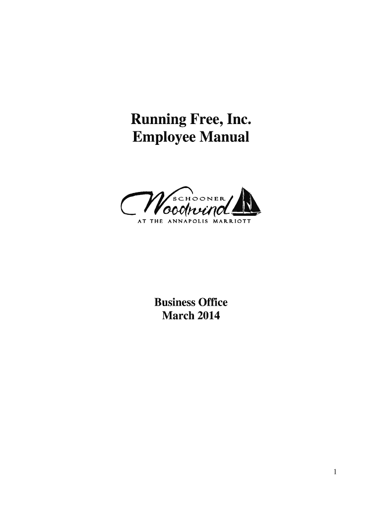 Fillable Online Running Free Inc Employee Manual Schooner Woodwind