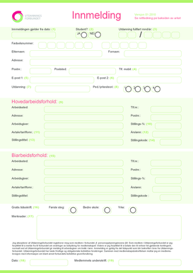 Norwegian Education Union Membership Form