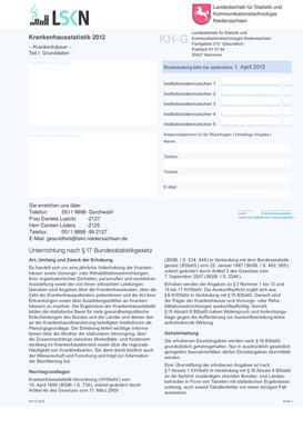Krankenhausstatistik 2012
