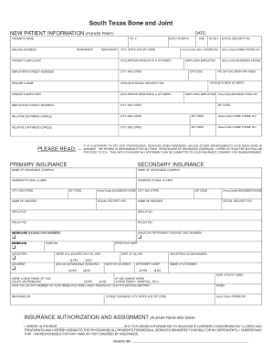 New Patient Information Form